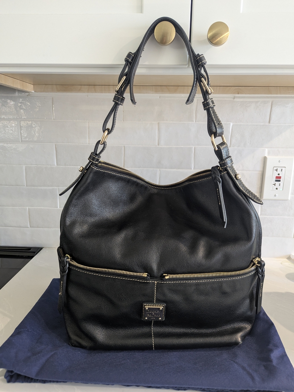 Dooney & Bourke Large Hobo Black Bag